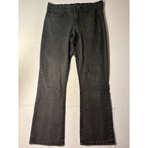 Lee Sinfully Soft Black Bootcut Jeans Womens Size 14 Embroidered Pockets Fade